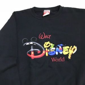disney world crewneck - black
